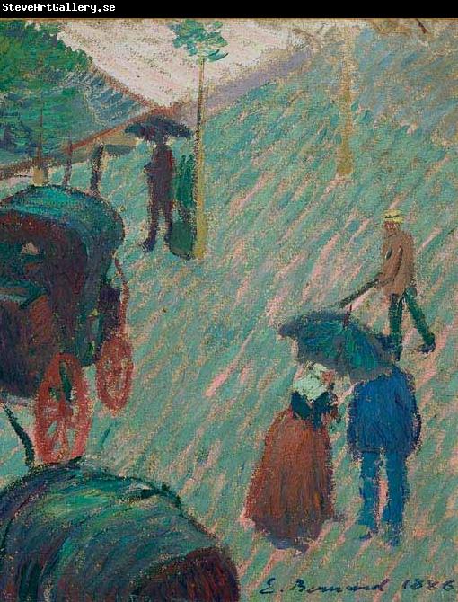 Emile Bernard Le jardin public a Mayenne